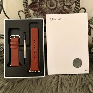 Fullmosa Apple Watch Band 38mm Brown Leather